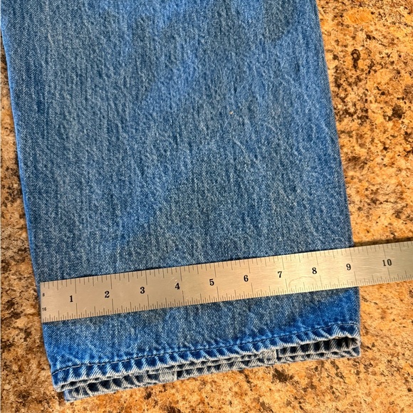 Madewell Superwide-Leg Women’s Jeans Tag Size 31 Relaxed High Rise Slash Pockets - Picture 9 of 15